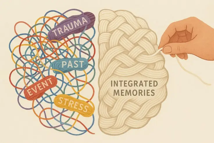 EMDR Reweaving memories into integrated memories
